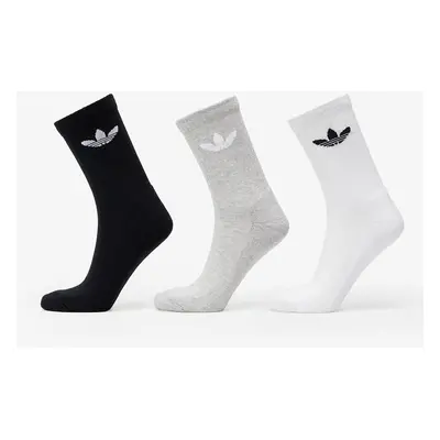 Ponožky adidas Trefoil Cushion Crew Sock 6-Pack Black/ White/ Medium Grey Heather