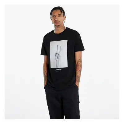 Tričko Urban Classics Peace Sign Tee Black