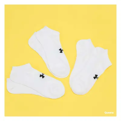 Ponožky Under Armour 3Pack Core No Show Socks bílé