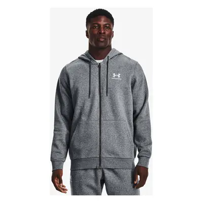 Mikina Under Armour Essential Fleece Fz Hood Gray