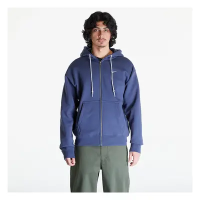 Mikina Nike Solo Swoosh Men's Full-Zip Hoodie Thunder Blue/ White