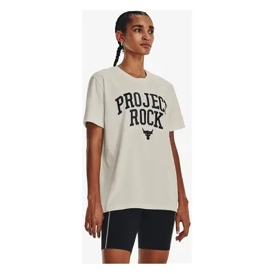 Tričko Under Armour Project Rock Heavyweight Campus T-Shirt White