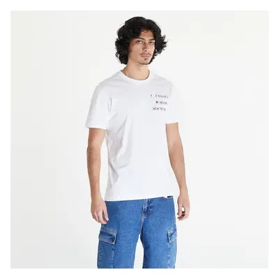 Tričko Calvin Klein Jeans Diffused Stacked Short Sleeve Tee Bright White