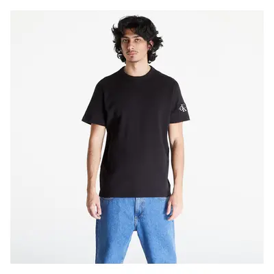 Tričko Calvin Klein Jeans Badge Waffle Short Sleeve Tee Black