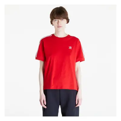 Tričko adidas Stripe Tee Better Scarlet