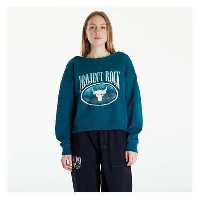 Mikina Under Armour Project Rock Terry Sweatshirt Turquoise