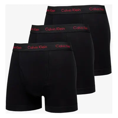 Boxerky Calvin Klein Cotton Stretch Wicking Technology Classic Fit Trunk 3-Pack Black