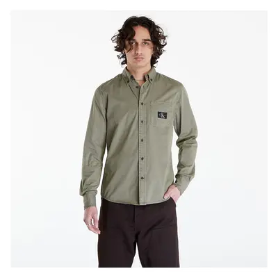 Košile Calvin Klein Jeans Regular Shirt Dusty Olive