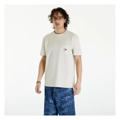 Tričko Tommy Jeans Regular Waffle Short Sleeve Pocket Tee Newsprint