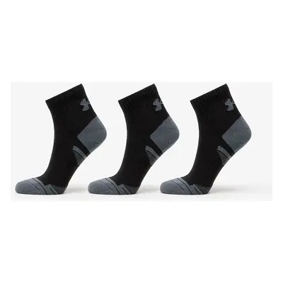 Ponožky Under Armour Performance Cotton 3-Pack QTR Socks Black