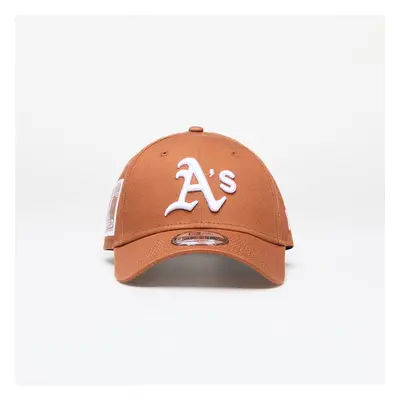 Kšiltovka New Era Oakland Athletics MLB Side Patch 9FORTY Adjustable Cap Brown/ White