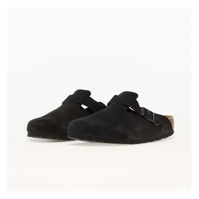 Tenisky Birkenstock Boston Soft Footbed Velvet Leather Black EUR