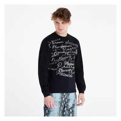 Tričko PLEASURES Shatter Long Sleeve Shirt Black