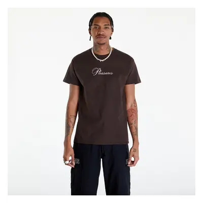 Tričko PLEASURES Stack T-Shirt Brown