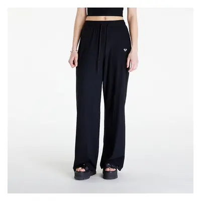 Kalhoty Roxy Rise & Vibe Rib Wide Leg Pants Anthracite