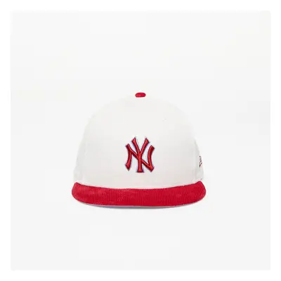 Kšiltovka New Era New York Yankees Cord 59FIFTY Fitted Cap Off White/ Red