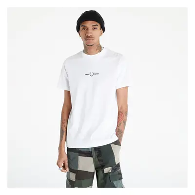 Tričko FRED PERRY Embroidered T-Shirt White