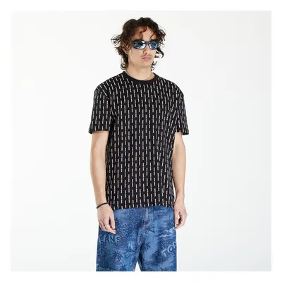 Tričko Tommy Jeans All Over Print Tape Tee Black