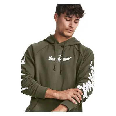 Mikina Under Armour Rival Fleece Graphic Hd Marine Od Green