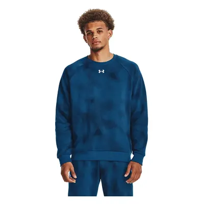 Mikina Under Armour Rival Fleece Printed Crew Varsity Blue