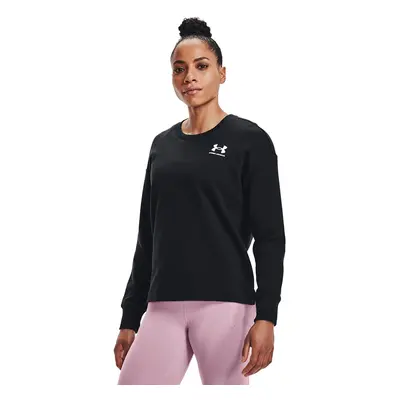 Mikina Under Armour Rival Fleece Oversize Crew Black