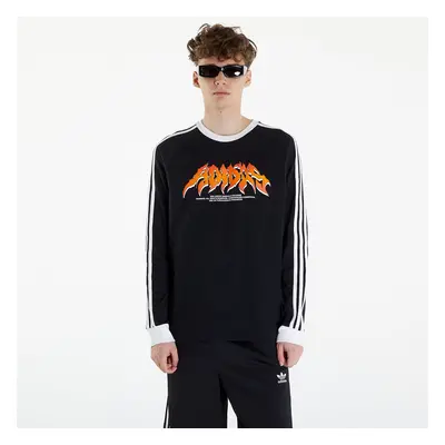 Tričko adidas Flames Long Sleeve Tee Black/ White