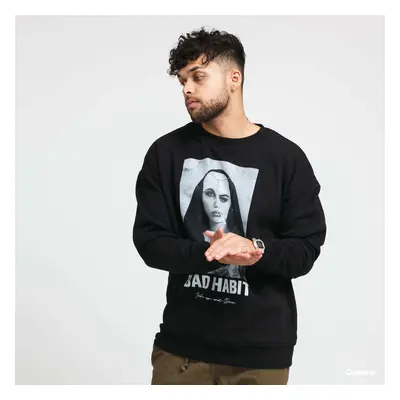 Mikina Urban Classics Bad Habit Crewneck Black