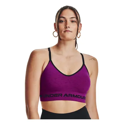 Podprsenka Under Armour Seamless Low Long Htr Bra Mystic Magenta