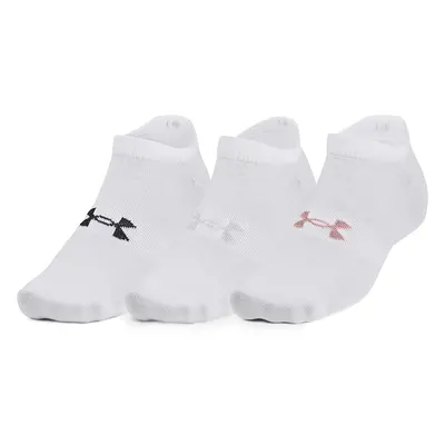 Ponožky Under Armour Essential No Show 3-Pack White