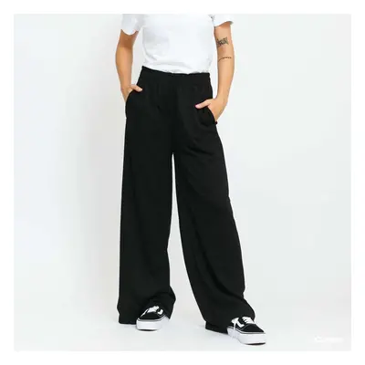 Tepláky Urban Classics Ladies Modal Terry Wide Leg Sweatpants Black