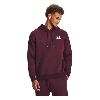 Mikina Under Armour Essential Fleece Hoodie Dark Maroon