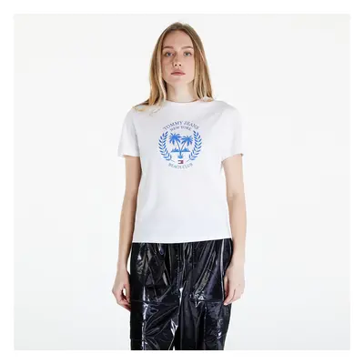 Tričko Tommy Jeans Prep Luxe Tee White