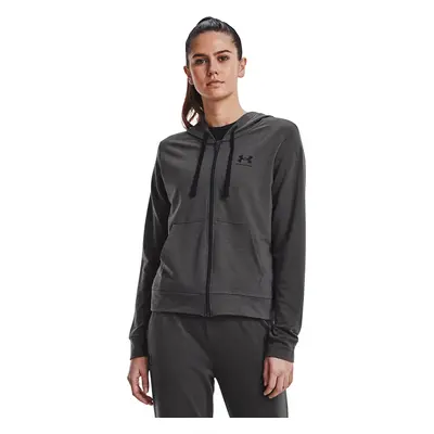 Mikina Under Armour Rival Terry Fz Hoodie Jet Gray