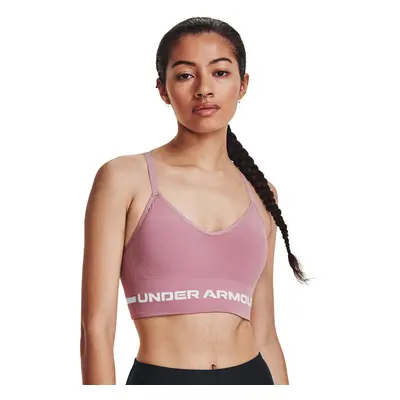 Podprsenka Under Armour Seamless Low Long Bra Pink Elixir