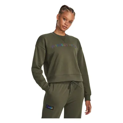 Mikina Under Armour Project Rck Hw Leg Day Crew Marine Od Green