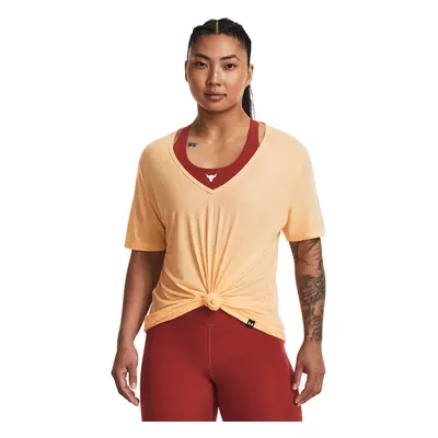 Tričko Under Armour Project Rck Completer Deep V T Mesa Yellow