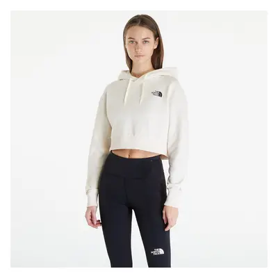 Mikina The North Face Trend Cropped Fleece Hoodie White Dune