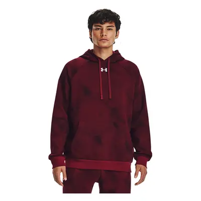 Mikina Under Armour Rival Fleece Printed Hd Dark Maroon