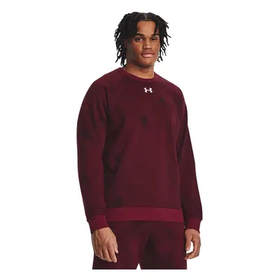 Mikina Under Armour Rival Fleece Printed Crew Dark Maroon