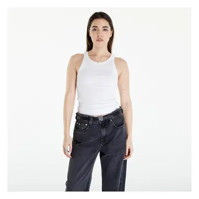 Tílko Calvin Klein Jeans Variegated Rib Woven Top Bright White