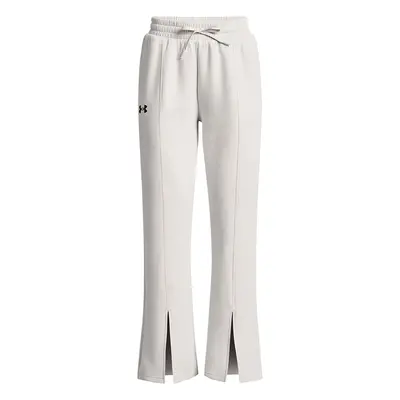 Kalhoty Under Armour Unstoppable Flc Split Pant White Clay