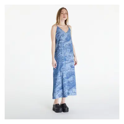 Šaty Tommy Jeans Chambray Sleeveless Maxi Dress Hawaiian Denim Laser