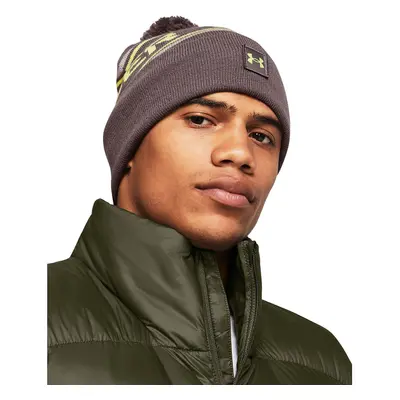 Čepice Under Armour Men'S Halftime Pom Beanie Ash Taupe