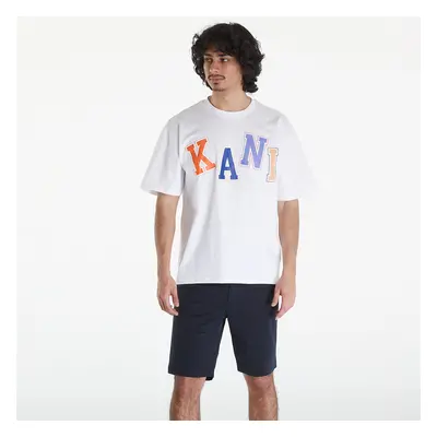 Tričko Karl Kani Woven Signature Multicolor Logo Tee White