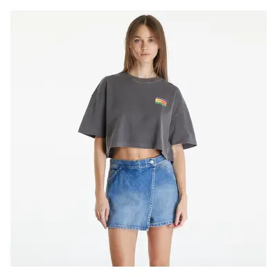 Tričko Tommy Jeans Oversized Cropped Summer Flag Tee Black