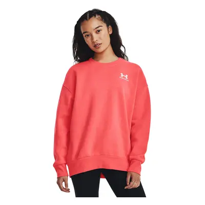 Mikina Under Armour Essential Flc Os Crew Venom Red