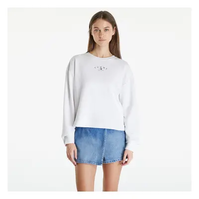 Mikina Tommy Jeans Essential Logo Crewneck Sweatshirt White