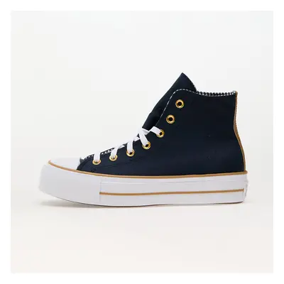 Tenisky Converse Chuck Taylor All Star Lift Platform Herringbone Stripe Obsidian/ White/ Trek Ta