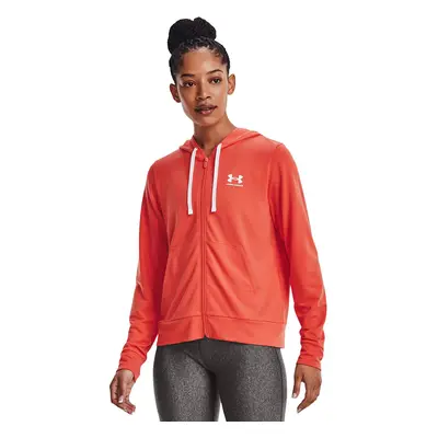 Mikina Under Armour Rival Terry Fz Hoodie Vermillion