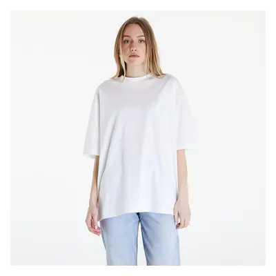 Tričko Calvin Klein Jeans Warp Logo Boyfriend T-Shirt White